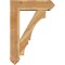Ekena Millwork Balboa Arts and Crafts Rough Sawn Bracket w/ Offset Brace, Western Red Cedar, 8"W x 28"D x 40"H BKT0806X28X40BOA03RWR - alternate 4
